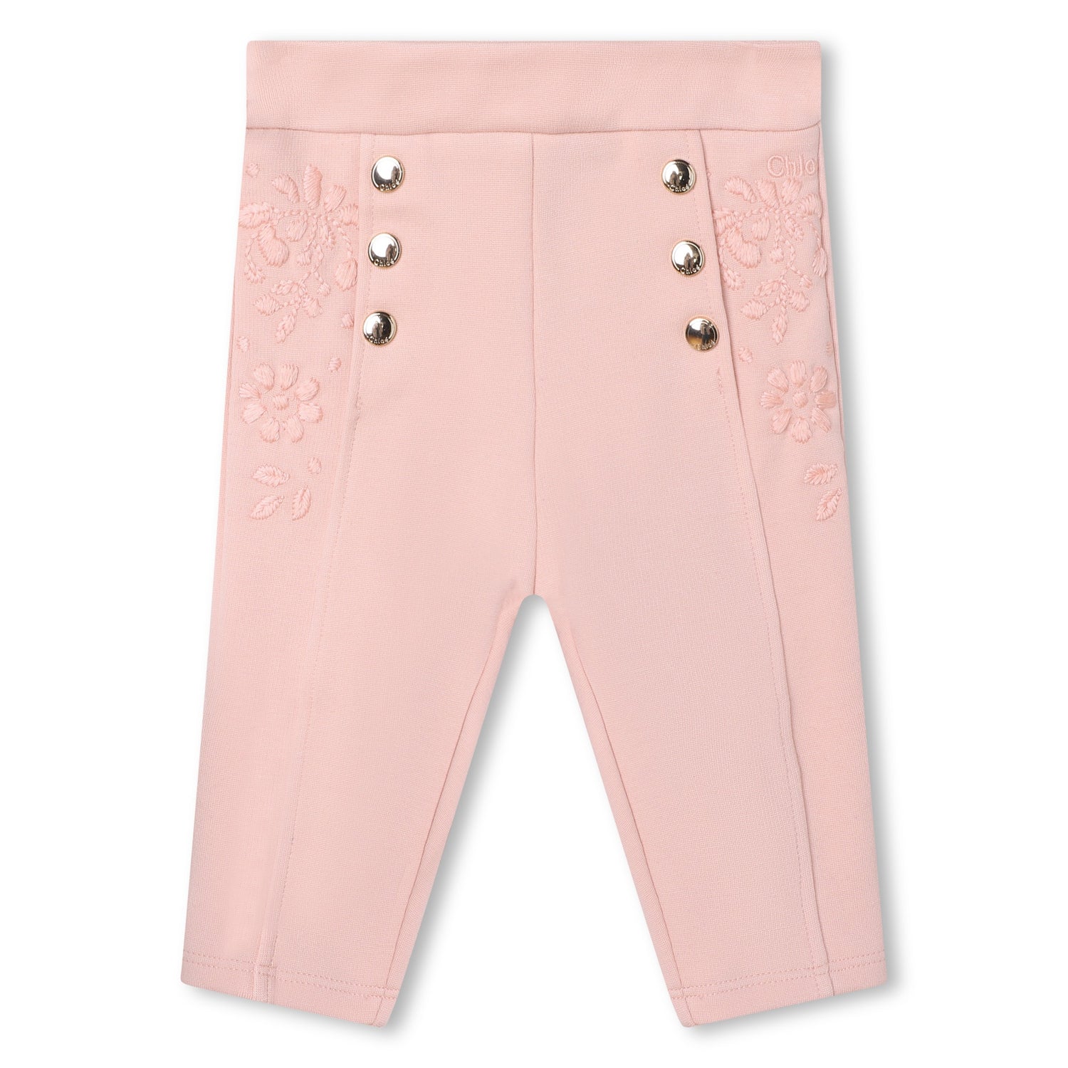 Embroidered Knitted Trousers