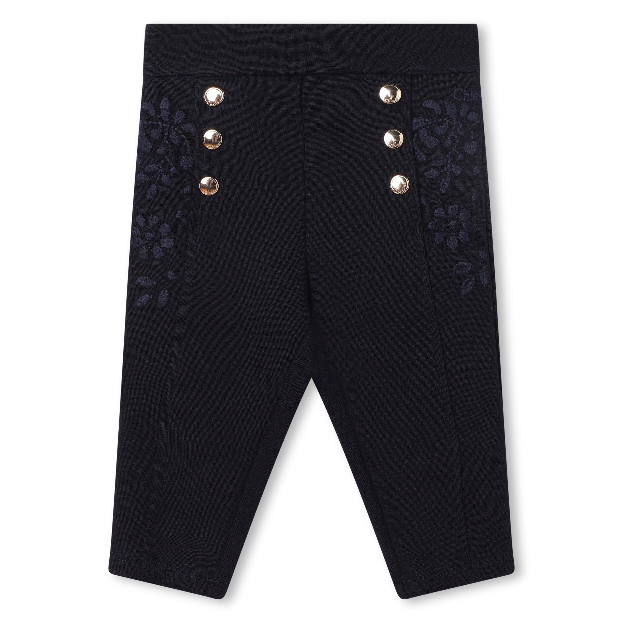 Embroidered Knitted Trousers