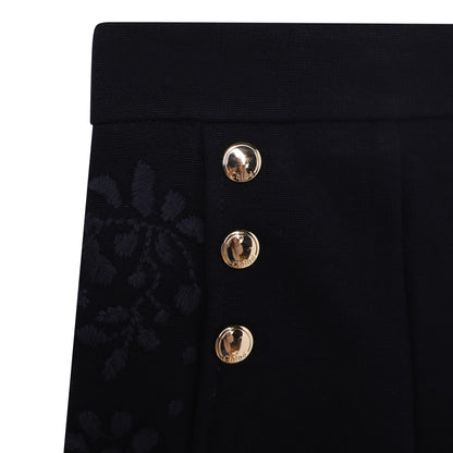 Embroidered Knitted Trousers