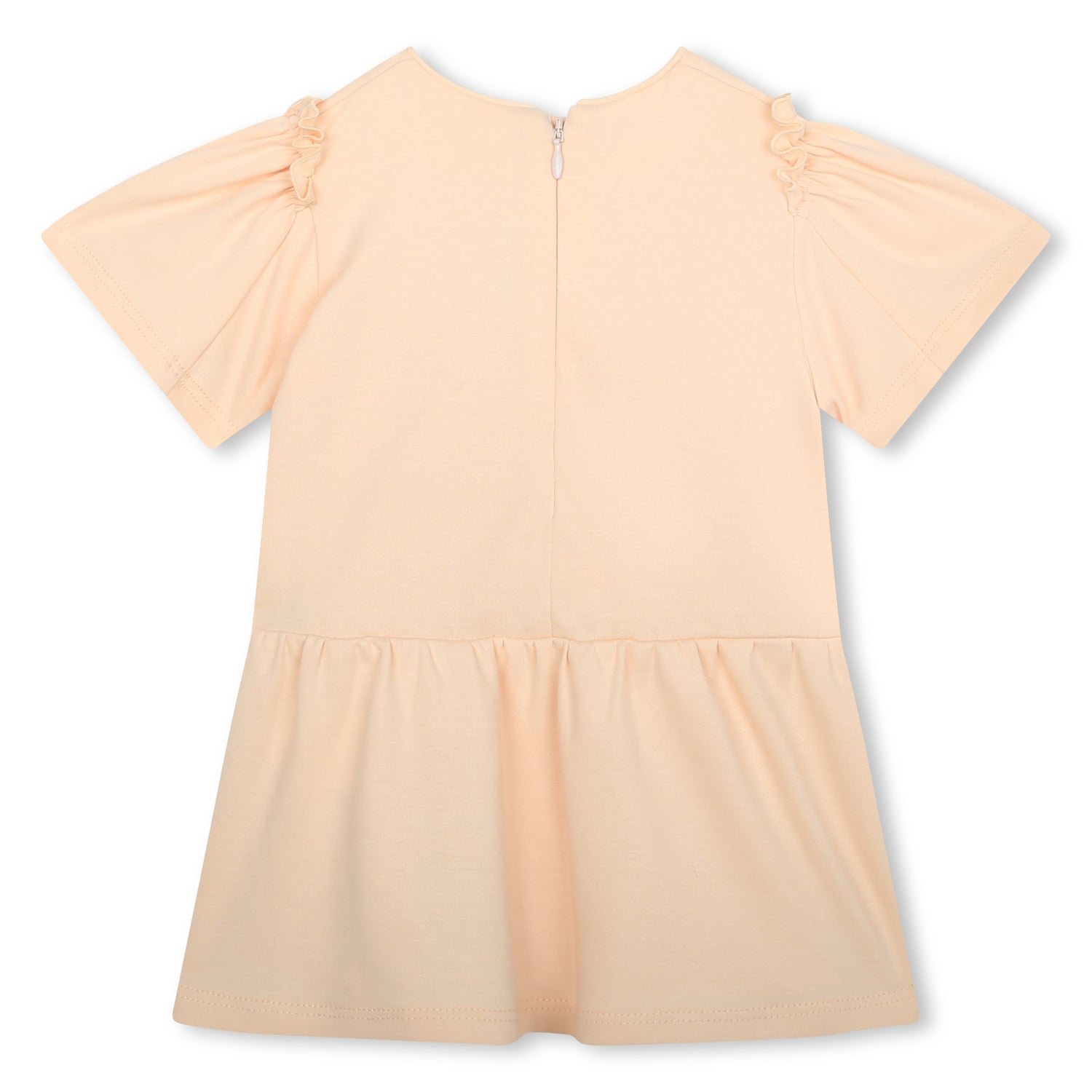 Chloé Short Sleeved Skater Dress with Ruffled Sleeves | Schools Out