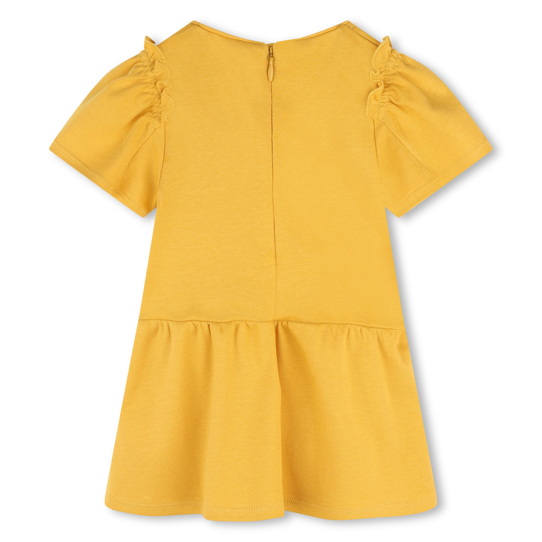 Chloé Short Sleeved Skater Dress with Ruffled Sleeves | Schools Out