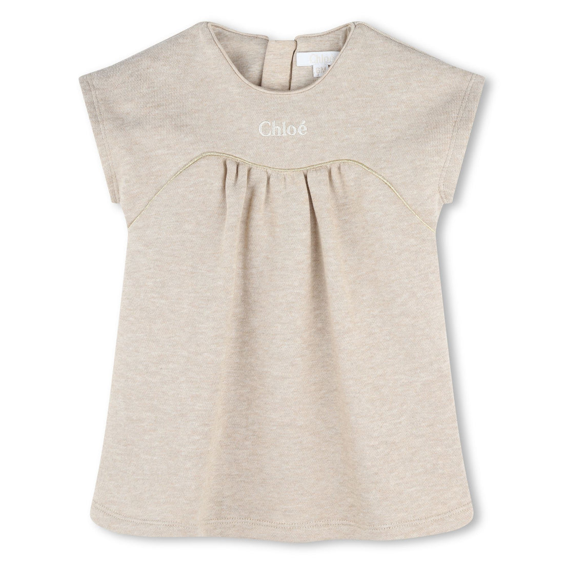 Organic Cotton Fleece Ruffle Dress