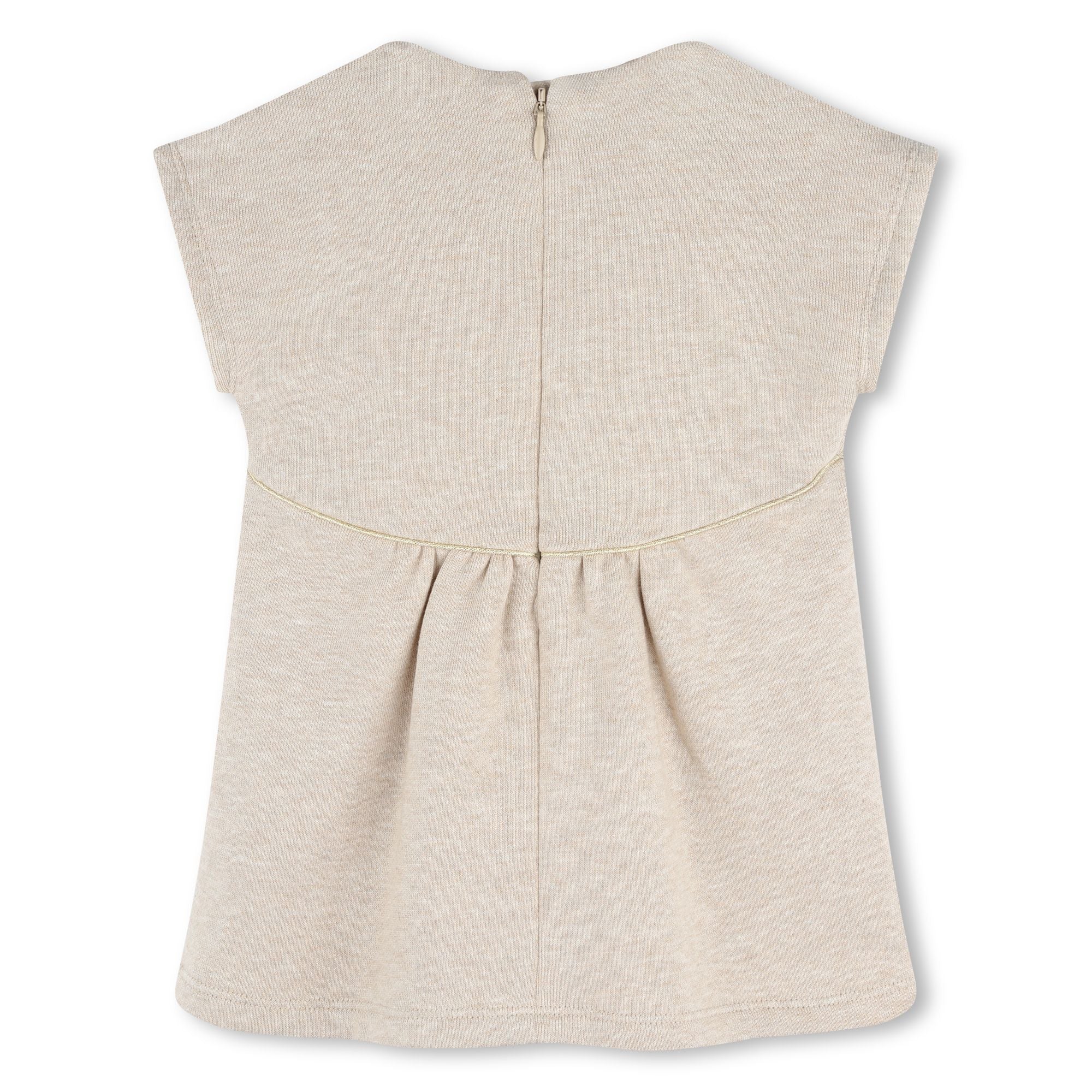 Organic Cotton Fleece Ruffle Dress