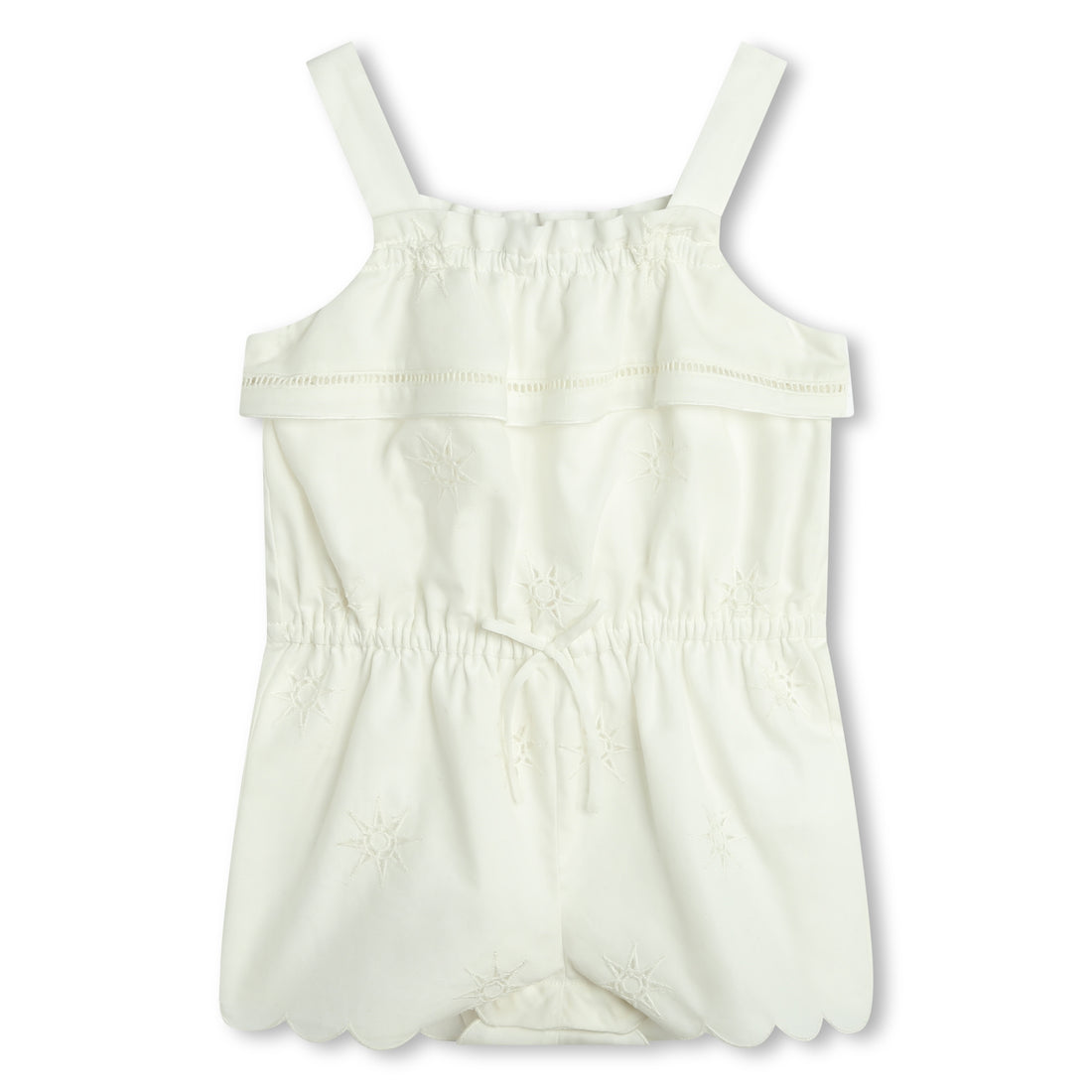 Chloé Organic Cotton Poplin All In One with Star Embroidery | Schools Out