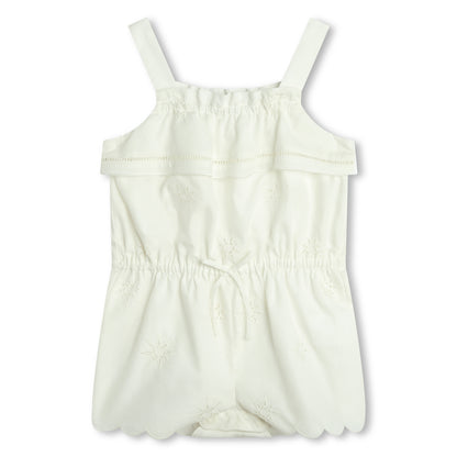 Chloé Organic Cotton Poplin All In One with Star Embroidery | Schools Out