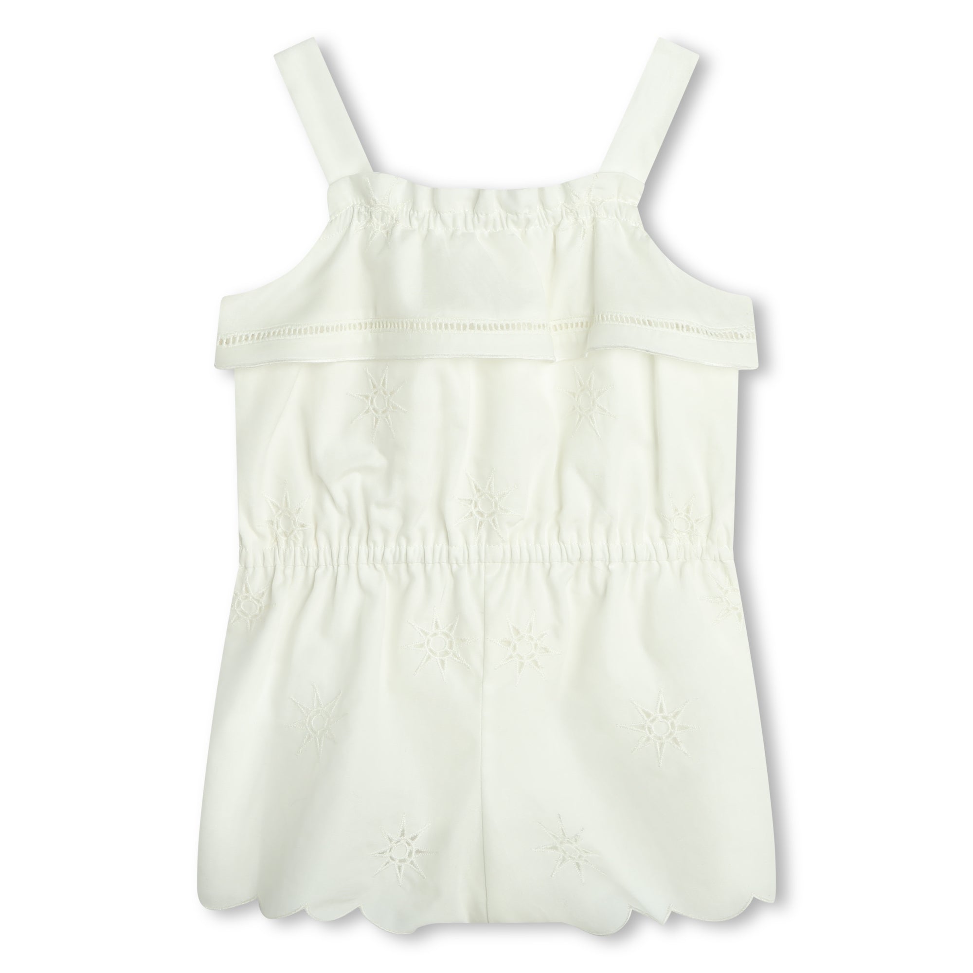 Chloé Organic Cotton Poplin All In One with Star Embroidery | Schools Out