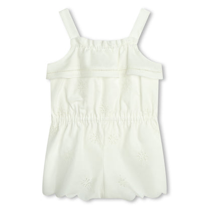 Chloé Organic Cotton Poplin All In One with Star Embroidery | Schools Out