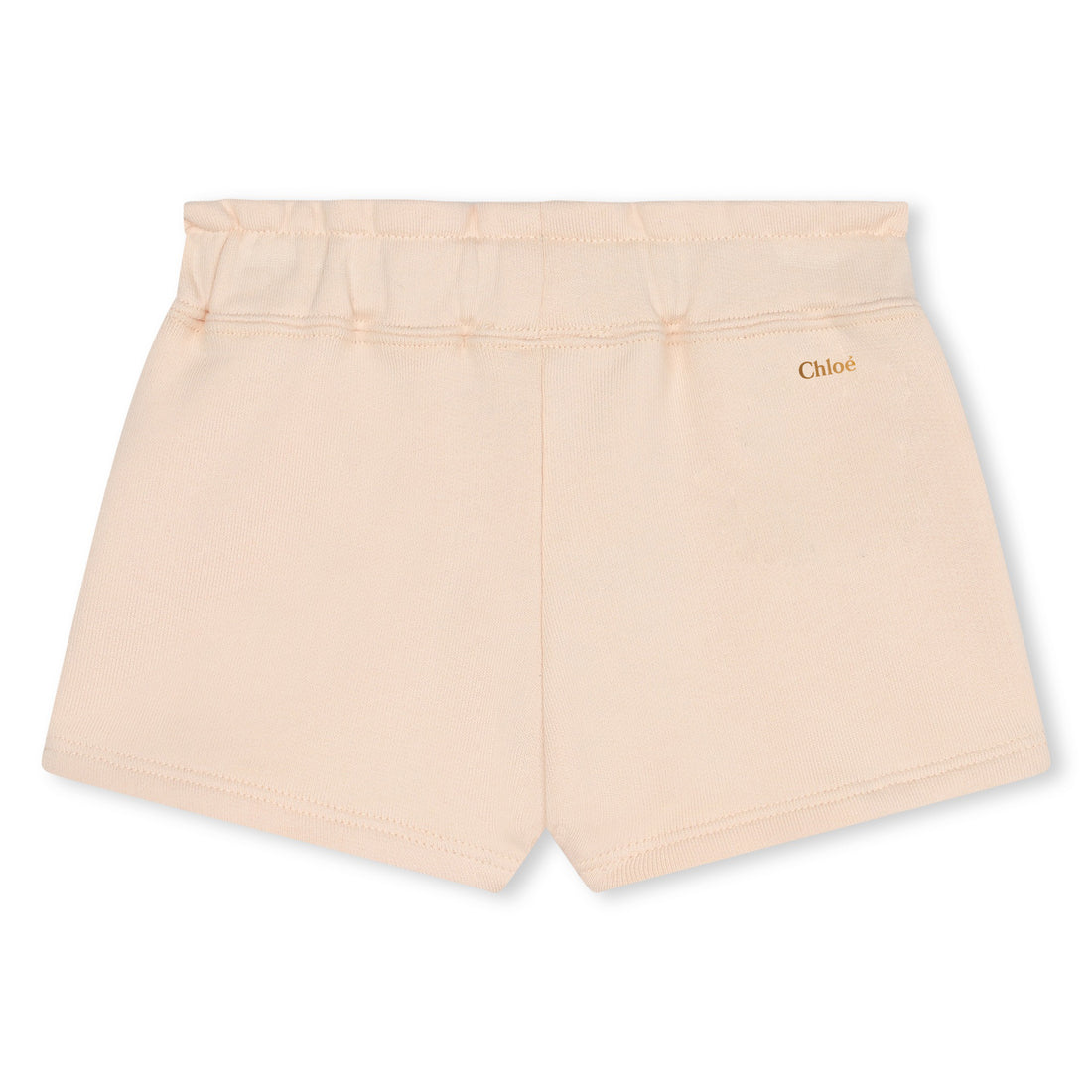 Chloé Organic Cotton Fleece Shorts with Gold Button Details | Schools Out