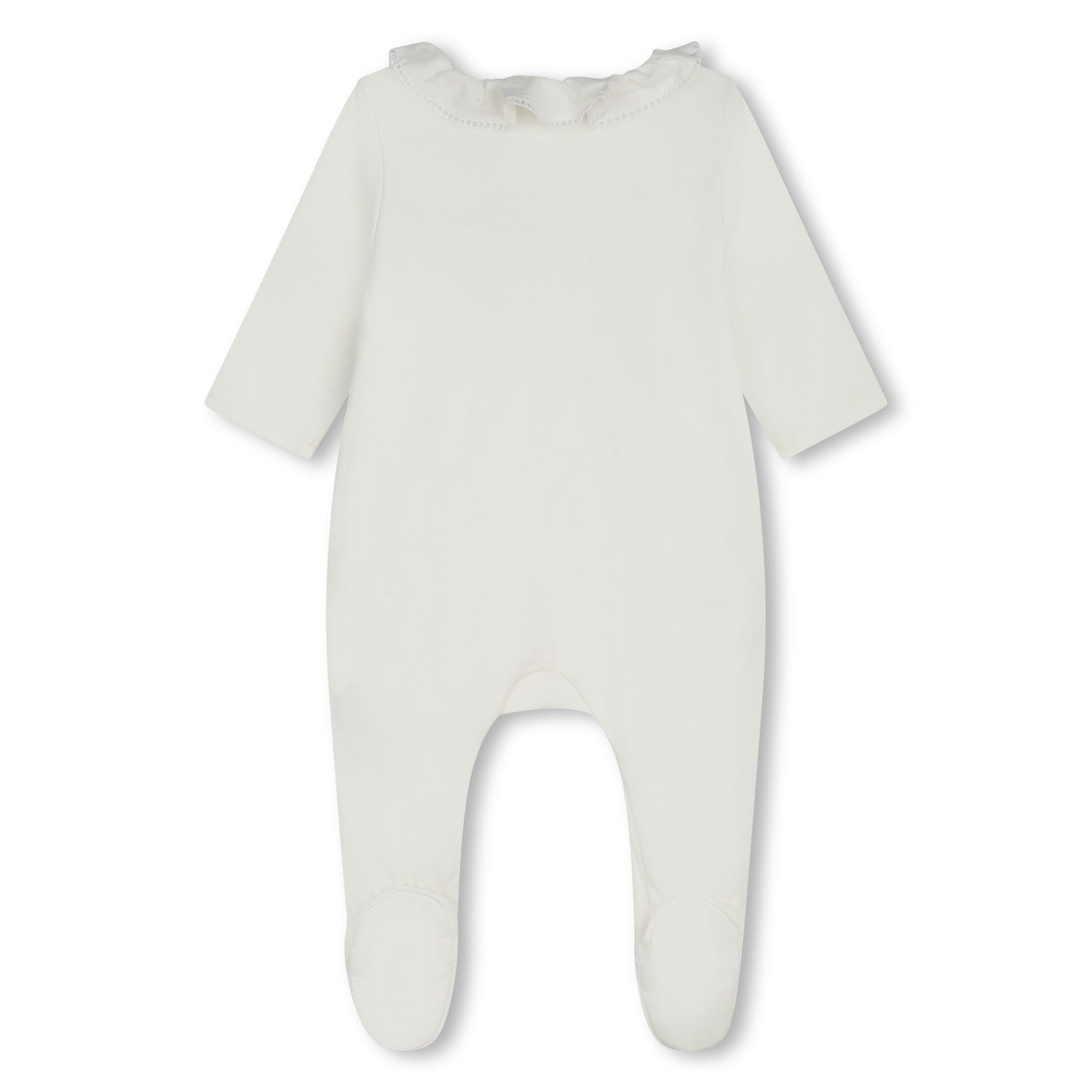 Organic Cotton Pyjamas and Bib Set with Golden Trims