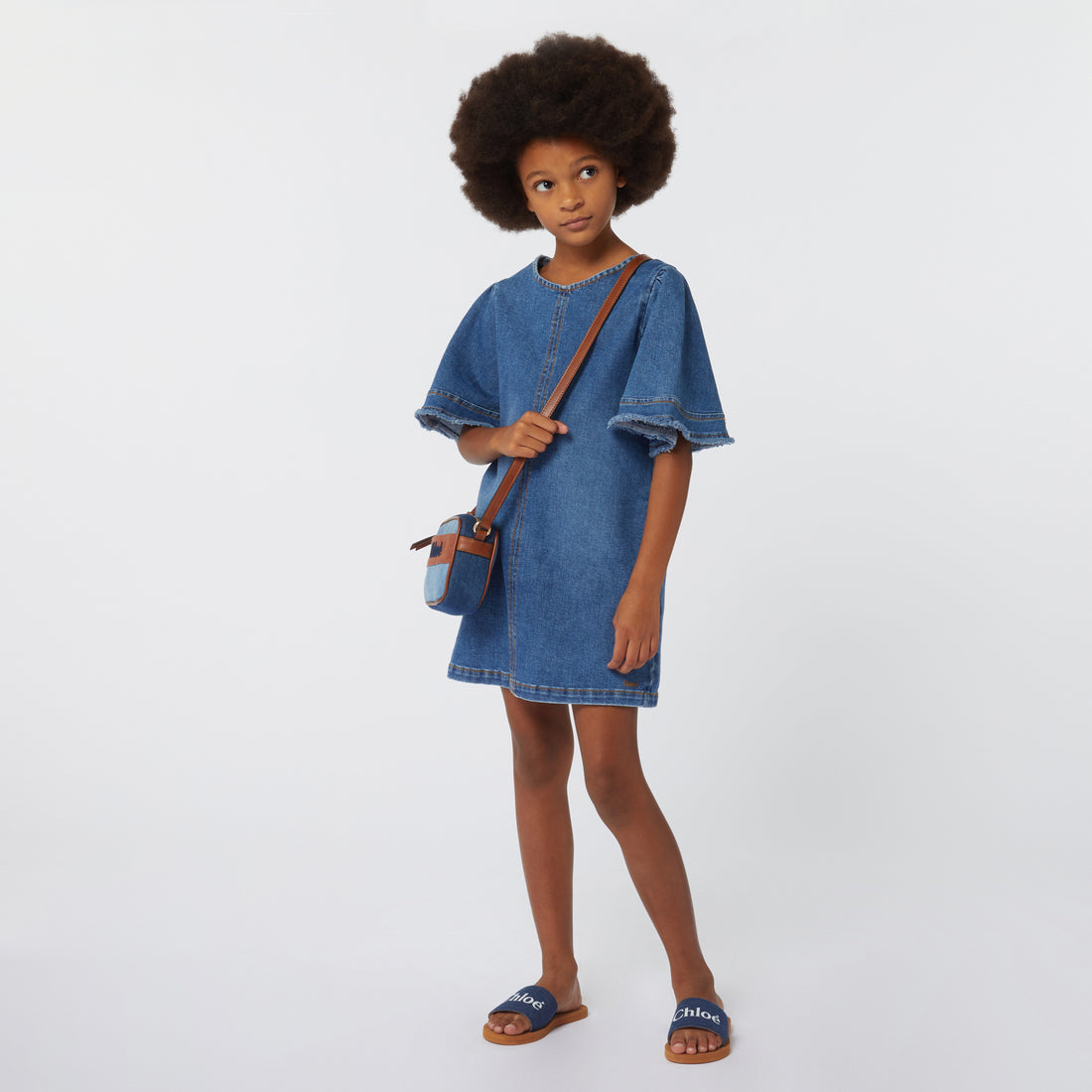 Chloe Dress Denim Blue - Chic and Comfortable for Every Occasion | Schools Out