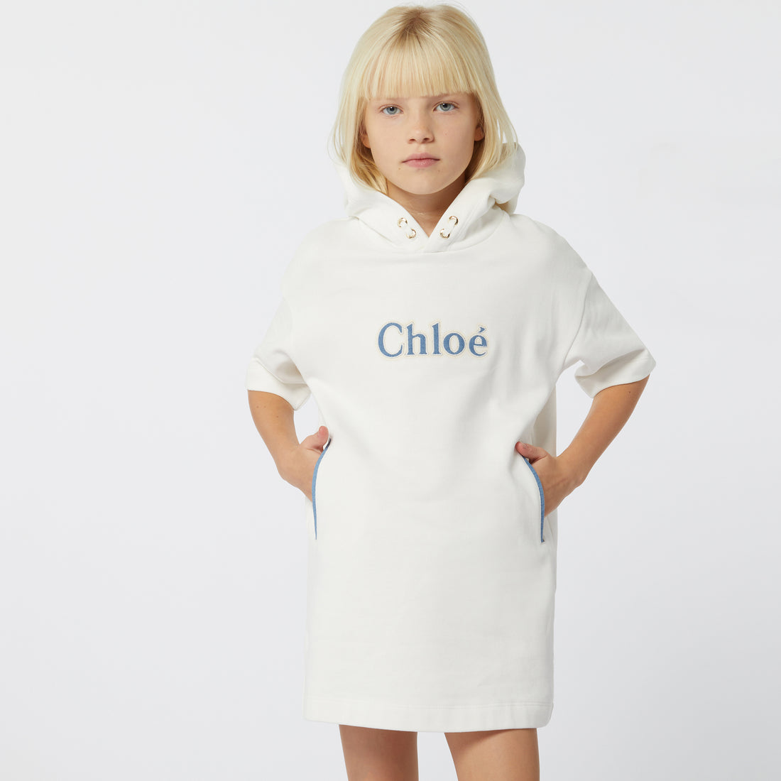 Chloe Hooded Dress Offwhite - Cozy and Stylish for Any Season | Schools Out