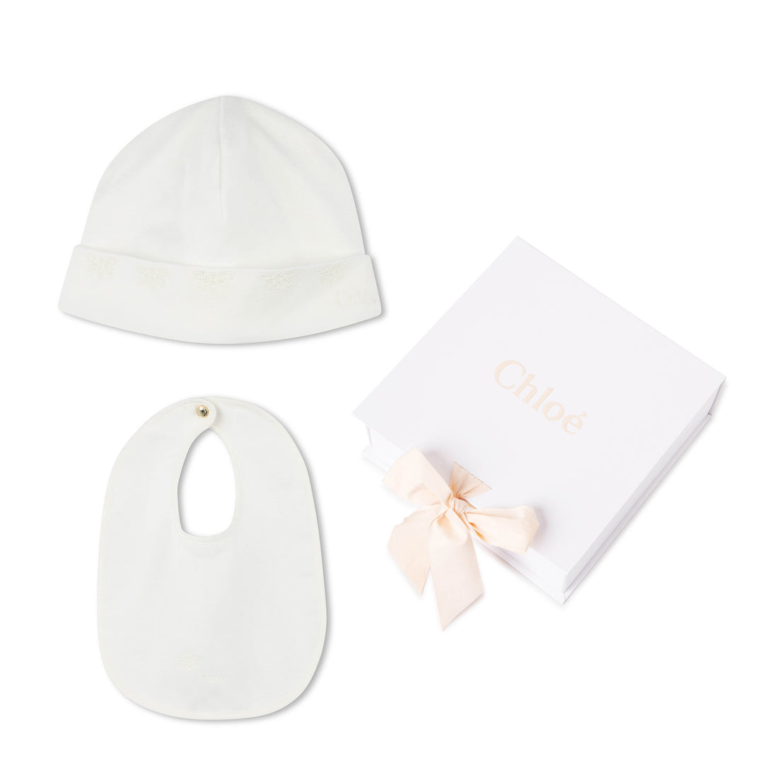 Newborn Gift Set with Pyjamas, Bib & Hat