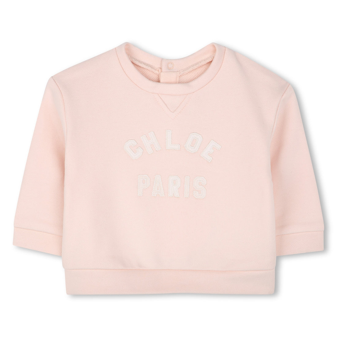 Toddler Organic Cotton Fleece Sweatshirt with Embroidered Branding