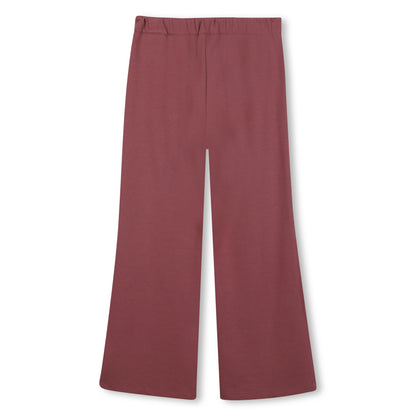 Milano Trousers with Elasticated Waist and Gold Chain Logo Detail