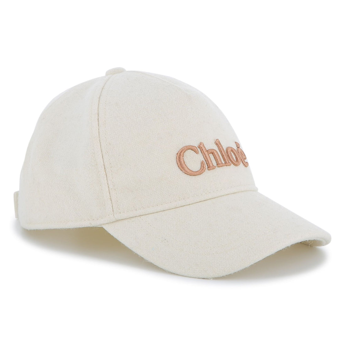 Wool Blend Broadcloth Cap with Embroidered Logo