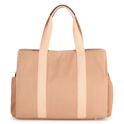 Multi-Pocket Canvas Changing Bag with Matching Accessories