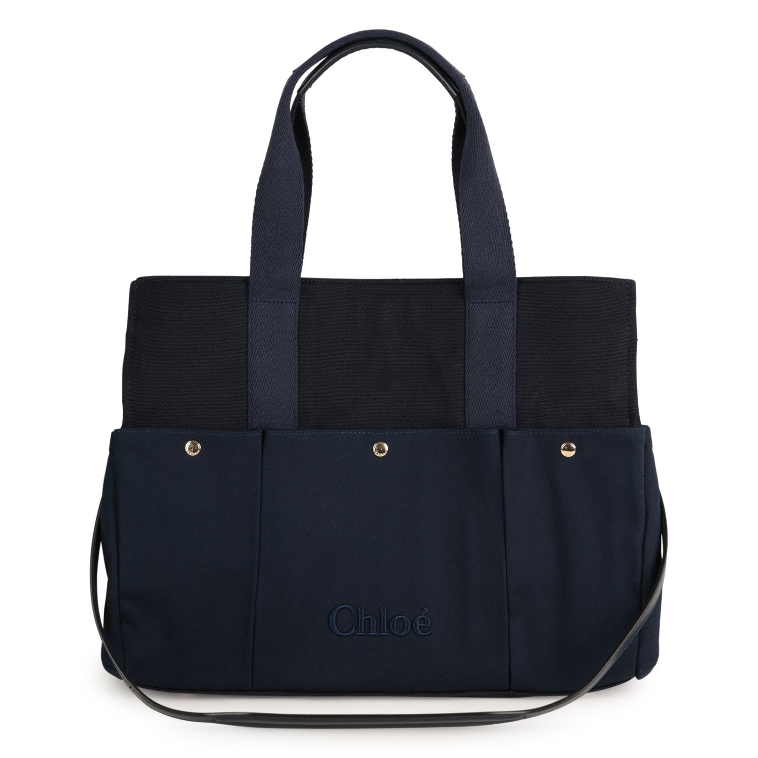 Multi-Pocket Canvas Changing Bag with Matching Accessories