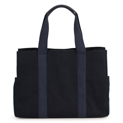 Multi-Pocket Canvas Changing Bag with Matching Accessories