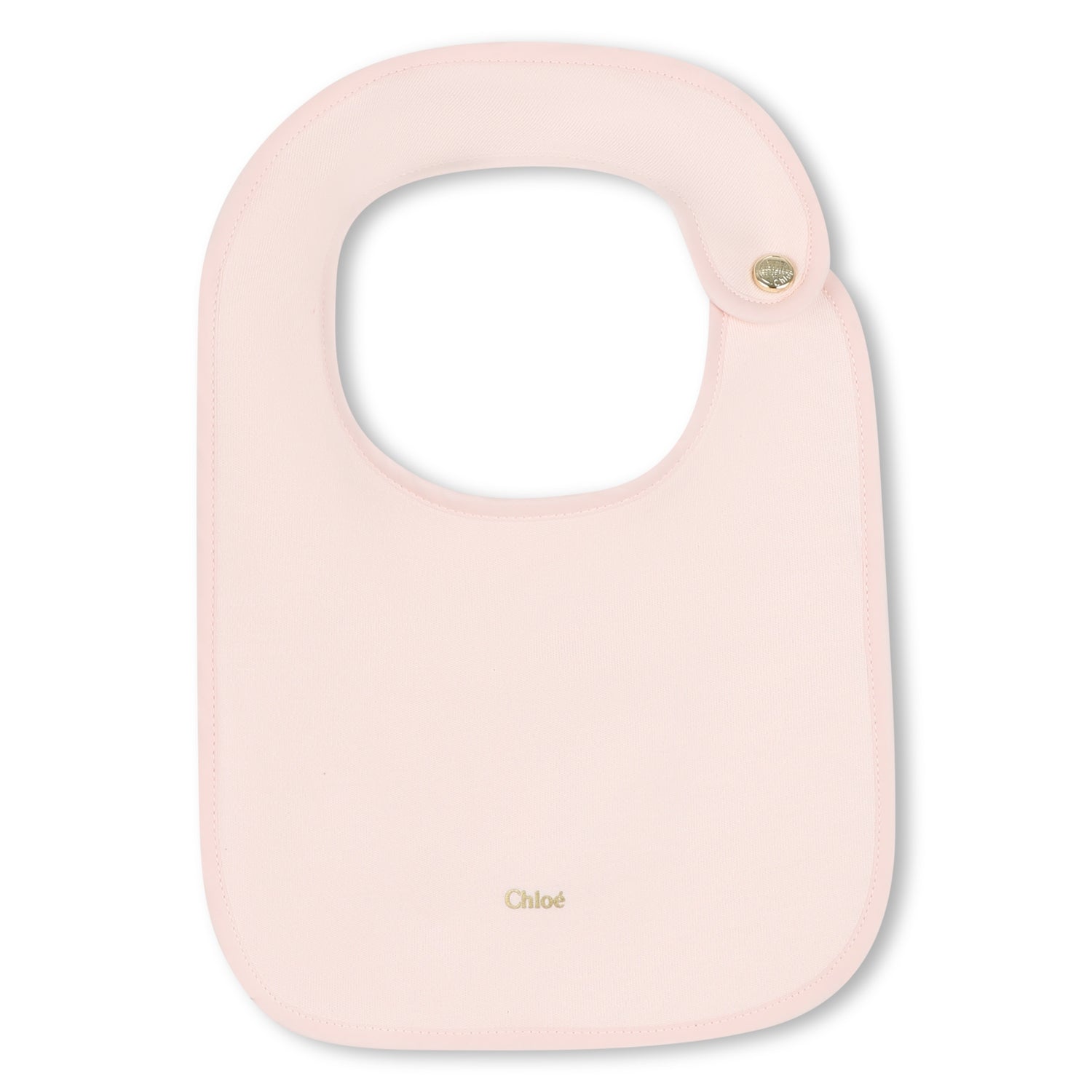 White Cotton Babygrow with Two Bibs Gift Set in Ivory and Pink