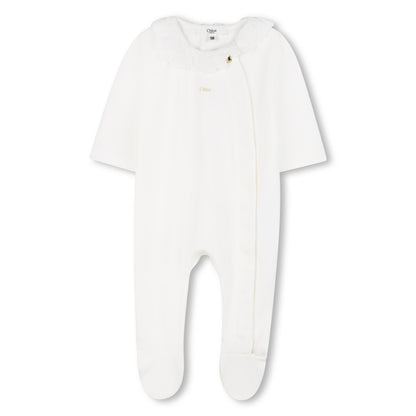 Organic Cotton Baby Pyjamas Set with Two Matching Bibs