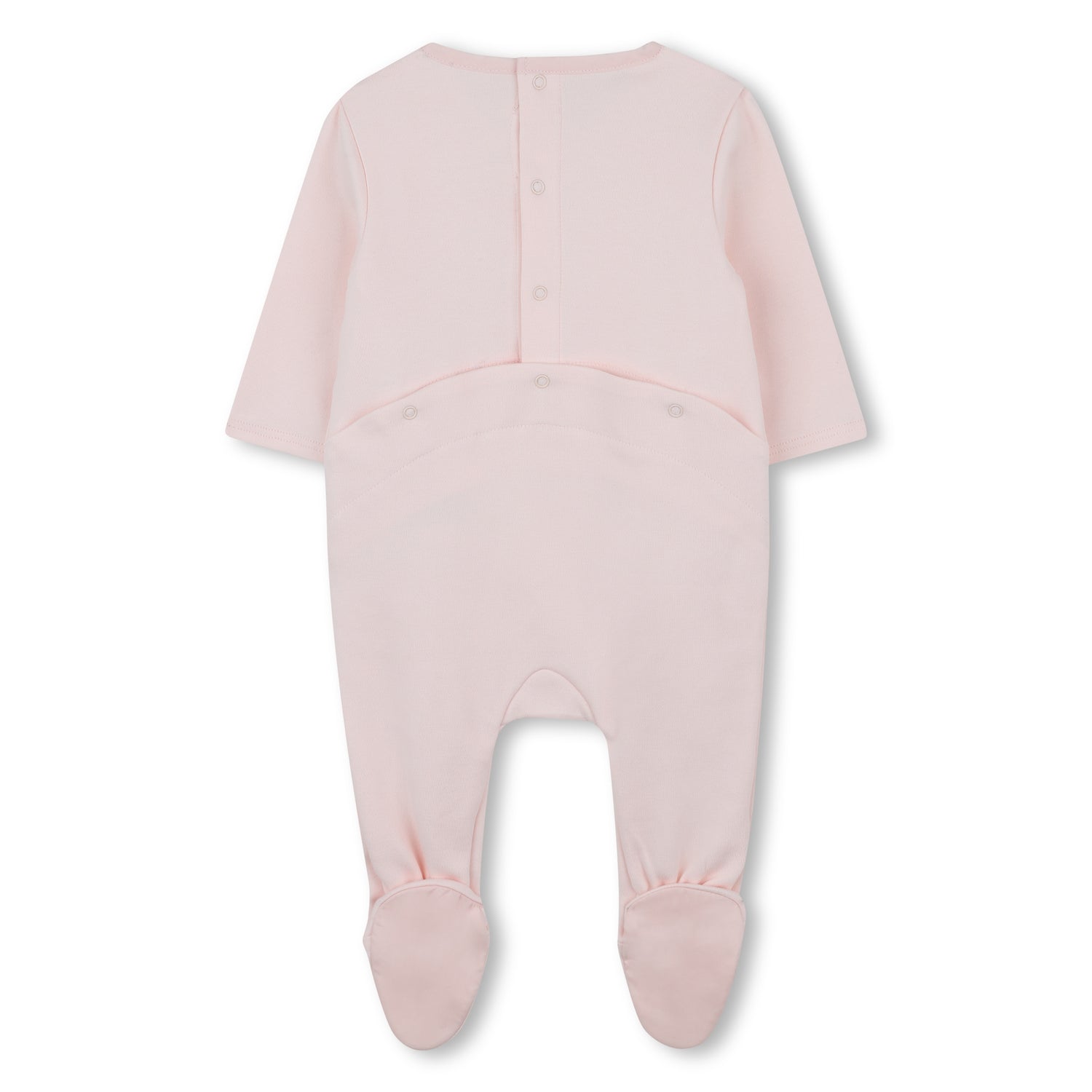 Pink Cotton Sleepsuit and Blanket Gift Set with Embroidered Logo