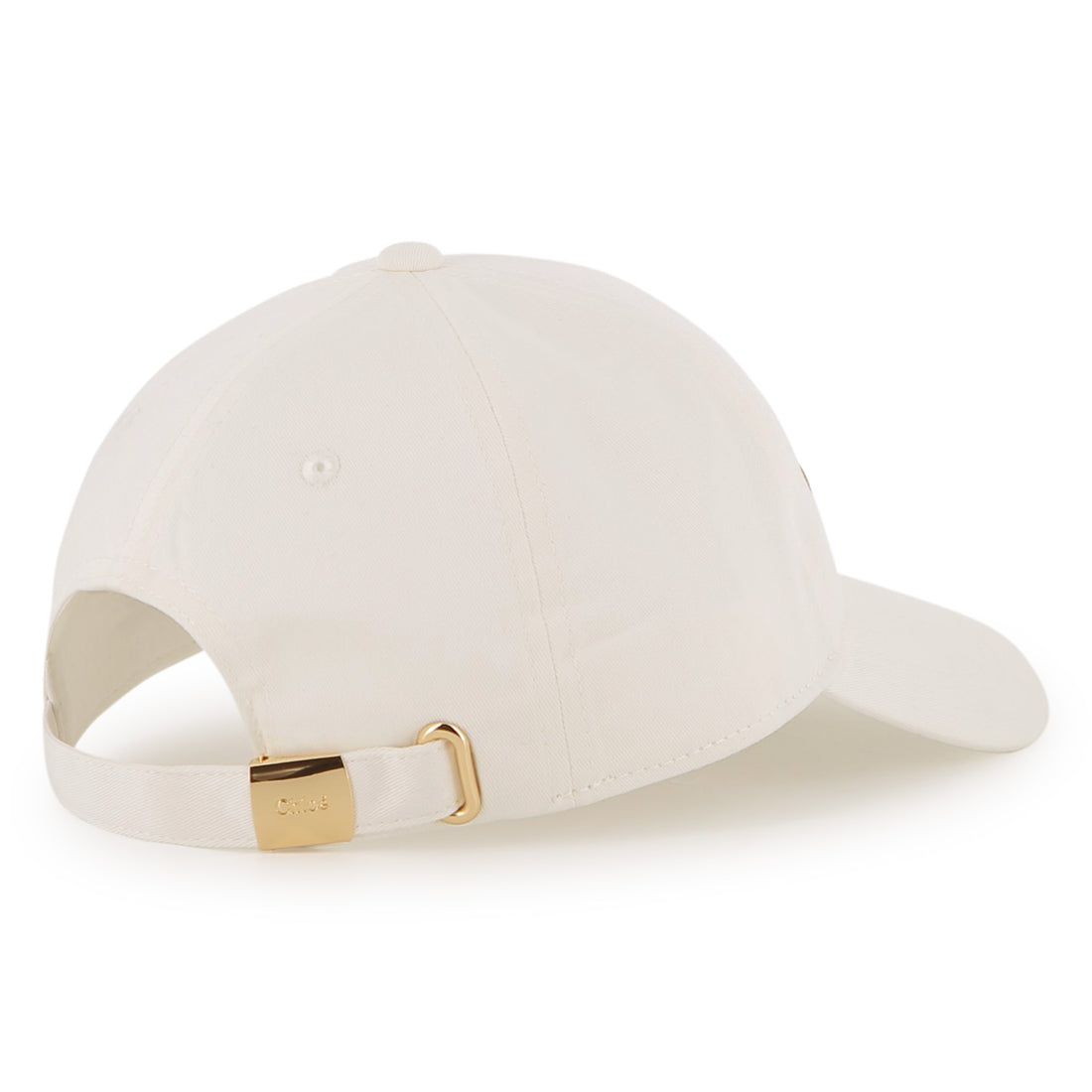 Cotton Twill Cap with Front Embroidered Logo and Adjustable Strap Chloe