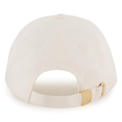 Cotton Twill Cap with Front Embroidered Logo and Adjustable Strap Chloe