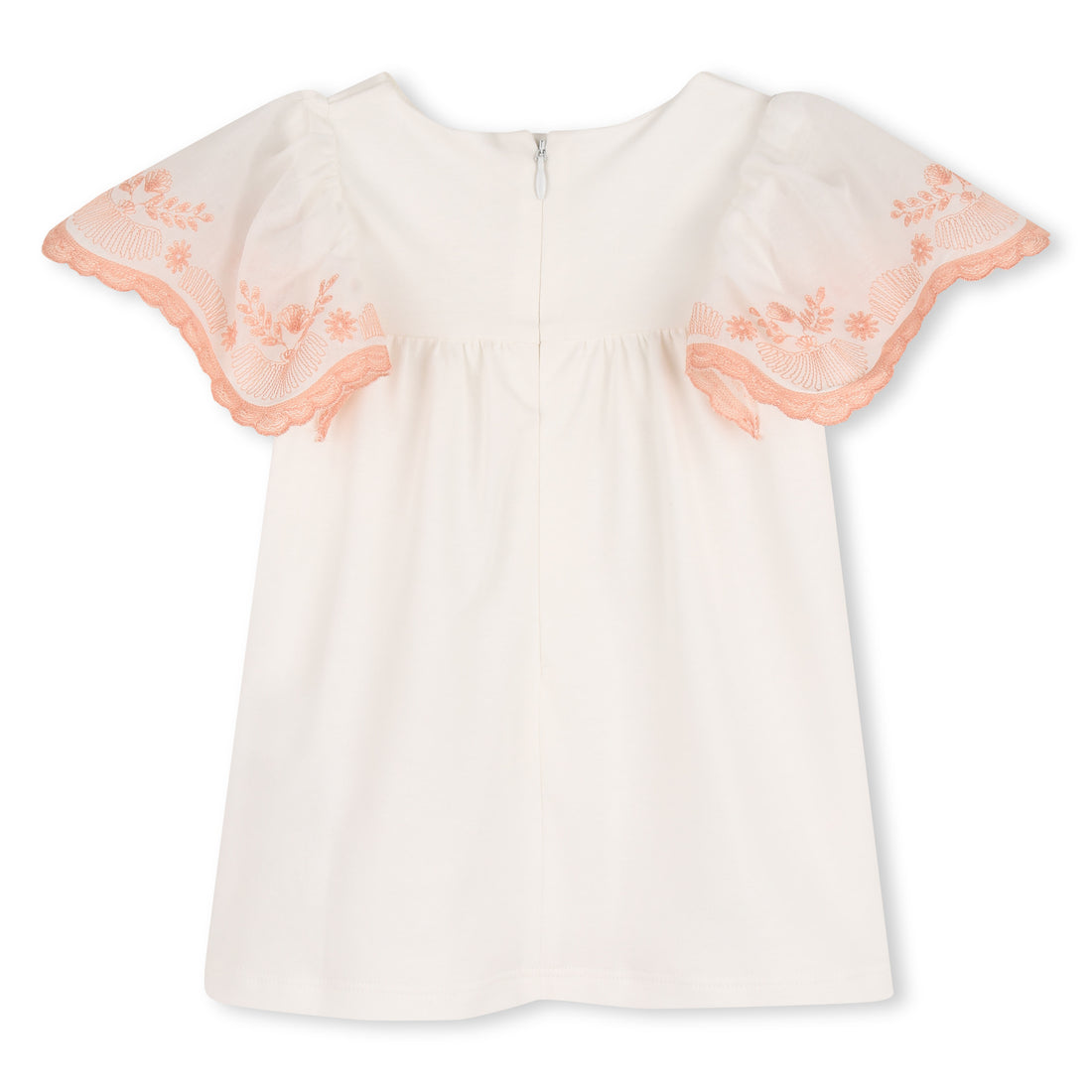 Organic Cotton Embroidered Puff Sleeve Dress Chloe