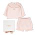 Organic Cotton and Cashmere Knit Cardigan and Bloomers Set Chloe