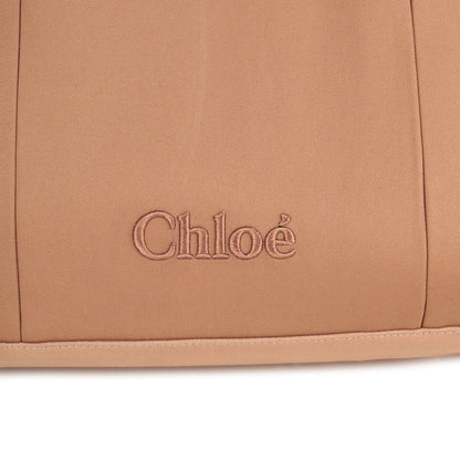 Cotton Canvas and Twill Changing Bag in Sand