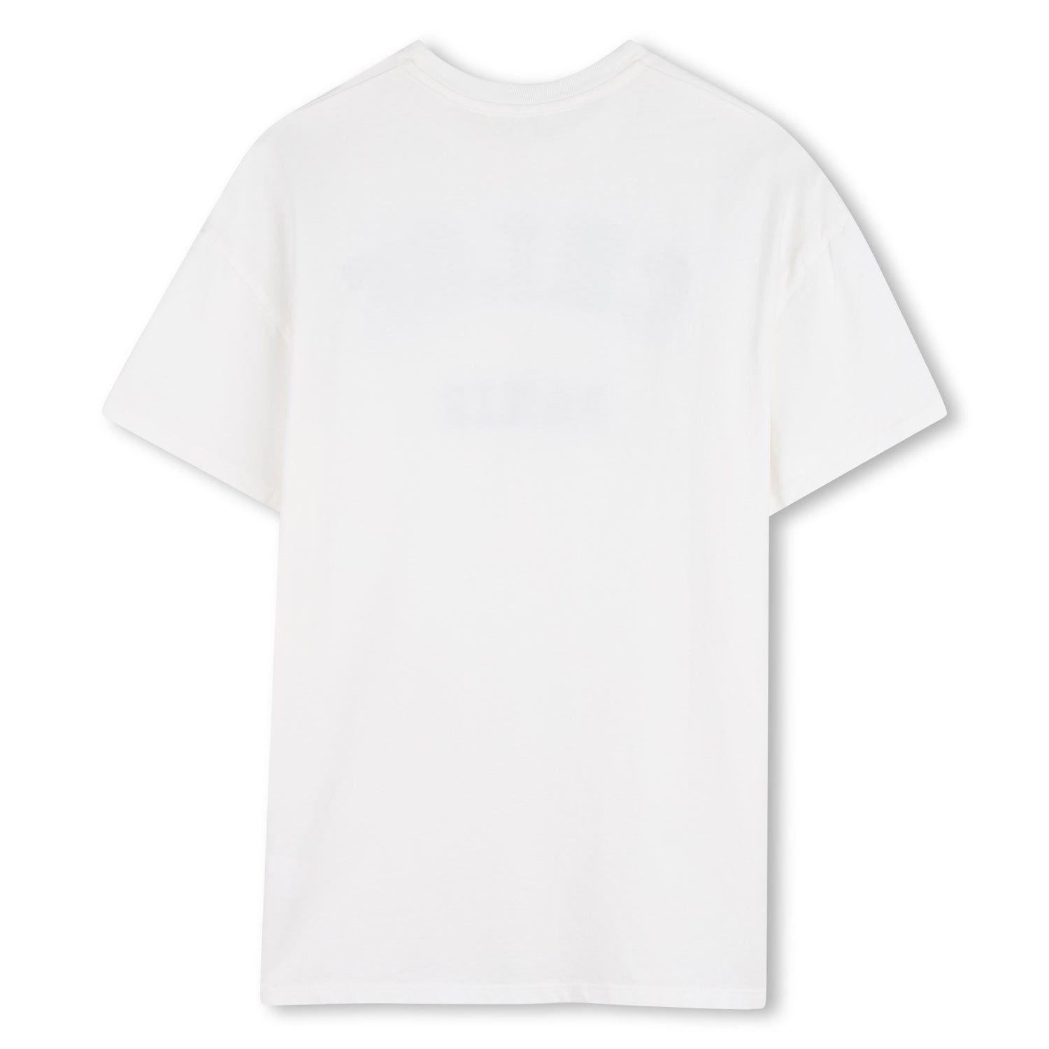 Girls Paris Applique Organic Cotton Dress in White Chloe