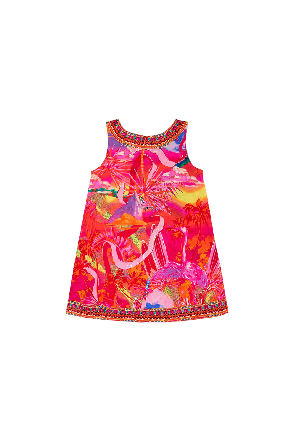 Kids Shift Dress Flight Of The Flamingo