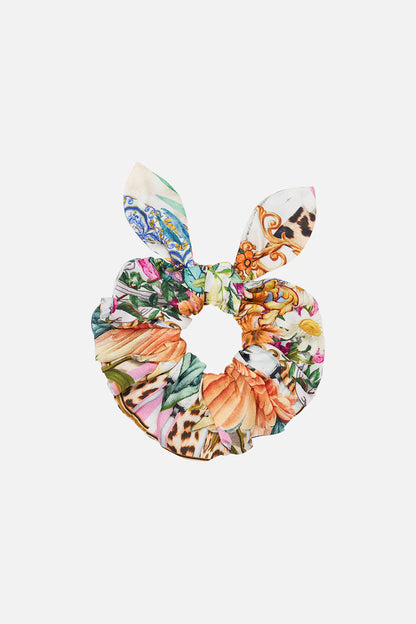 Floral Silk Scrunchie