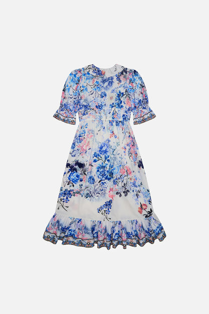 Tuscan Moondance Kids Ruffle Wrap Maxi Dress