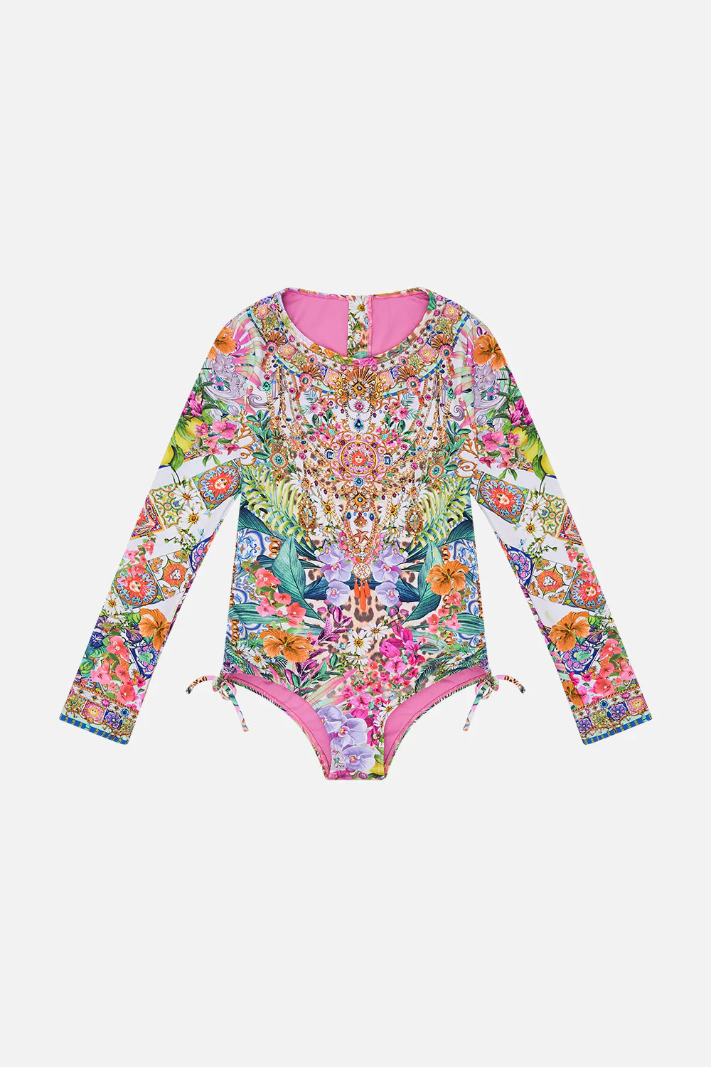Camilla Flowers Of Neptune Kids Ruched Side Paddlesuit