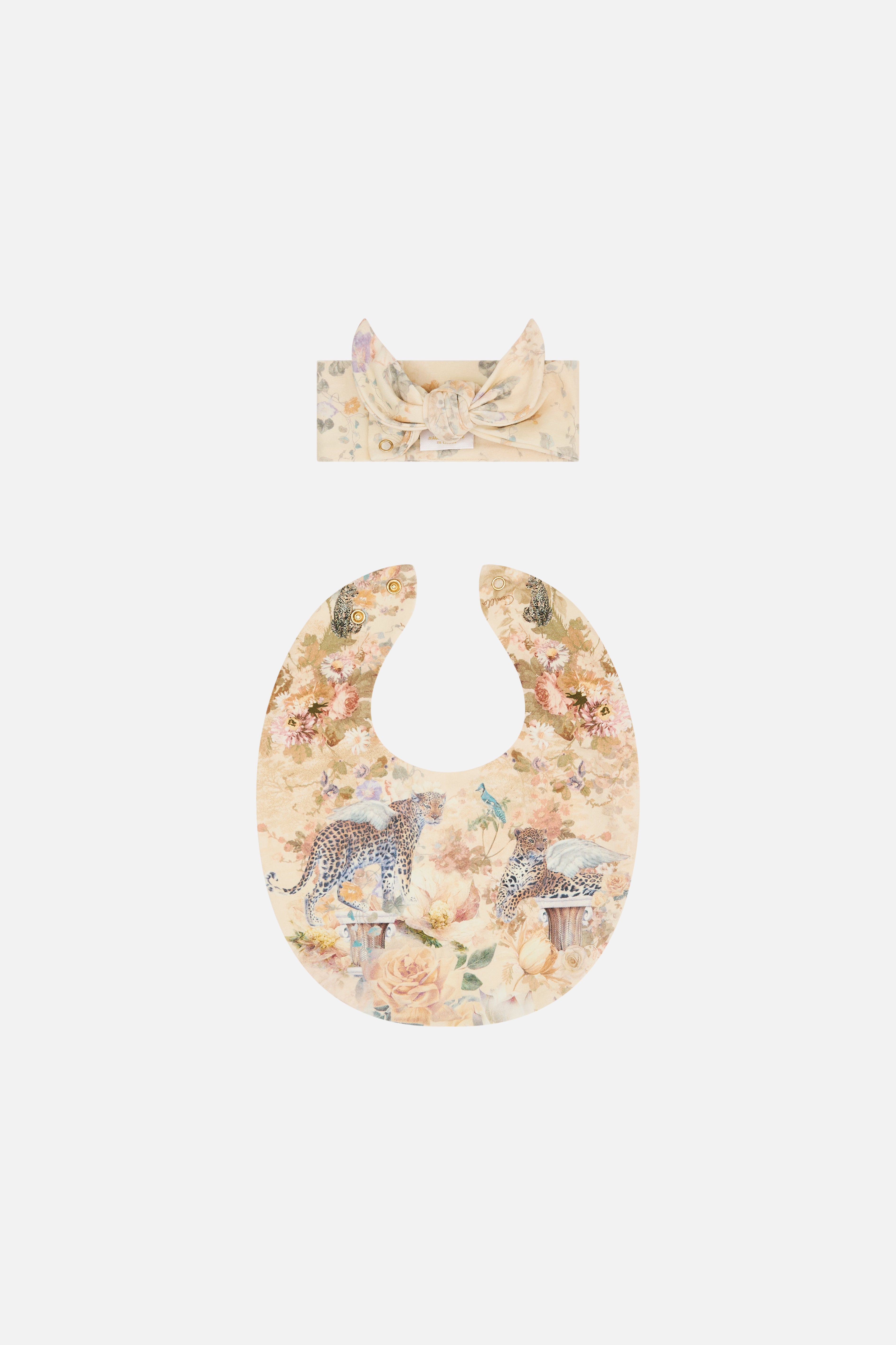 Antiquity Babies Oversized Bib and Headband Set