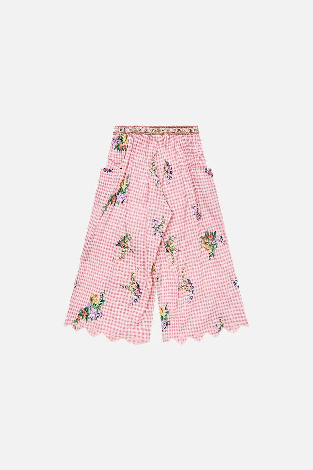 Lisbon Lullaby Kids High-Waisted Pants with Frill Pockets (4-10 Years)