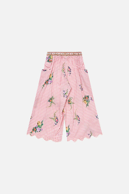 Lisbon Lullaby Kids High-Waisted Pants with Frill Pockets (4-10 Years)