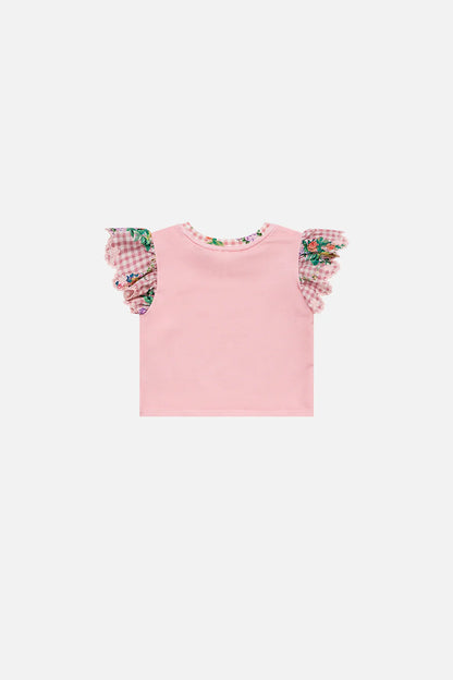 Lisbon Lullaby Baby Tee with Anglaise Sleeve