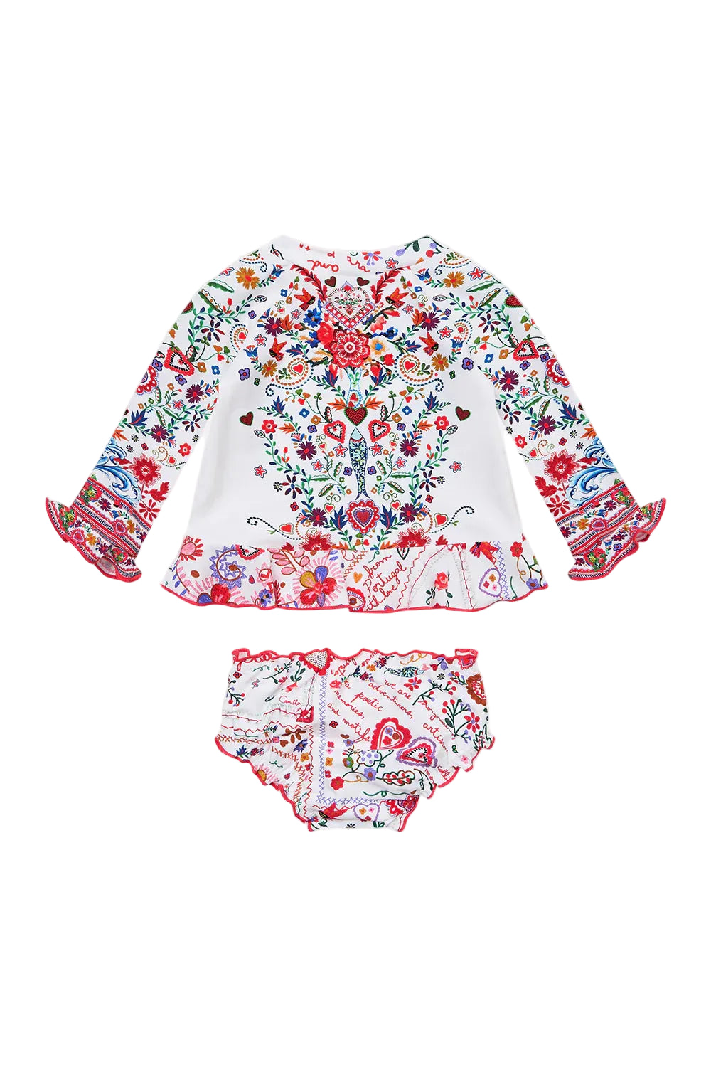 Babies Rashie Set With Babylocked Edges Faith, Luck &amp; Justice