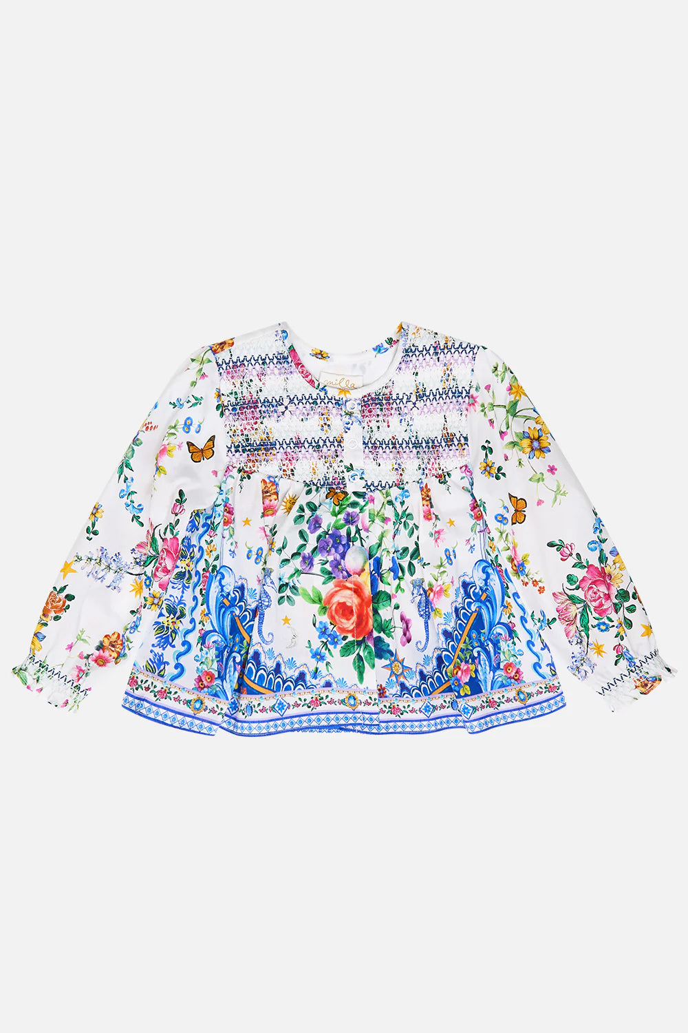 Tiles Darls Babies Jacket With Shirring