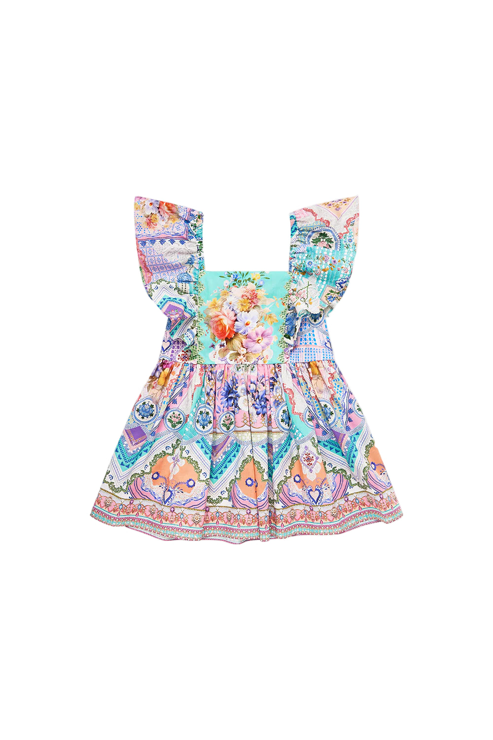 Crochet All Day Babies Dress With Frill Shoulder