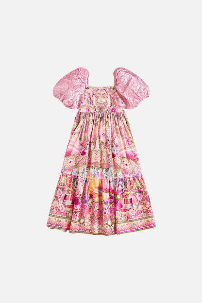 Wicked Totally Ozmopolitan Kids Midi Dress With Puff Sleeve