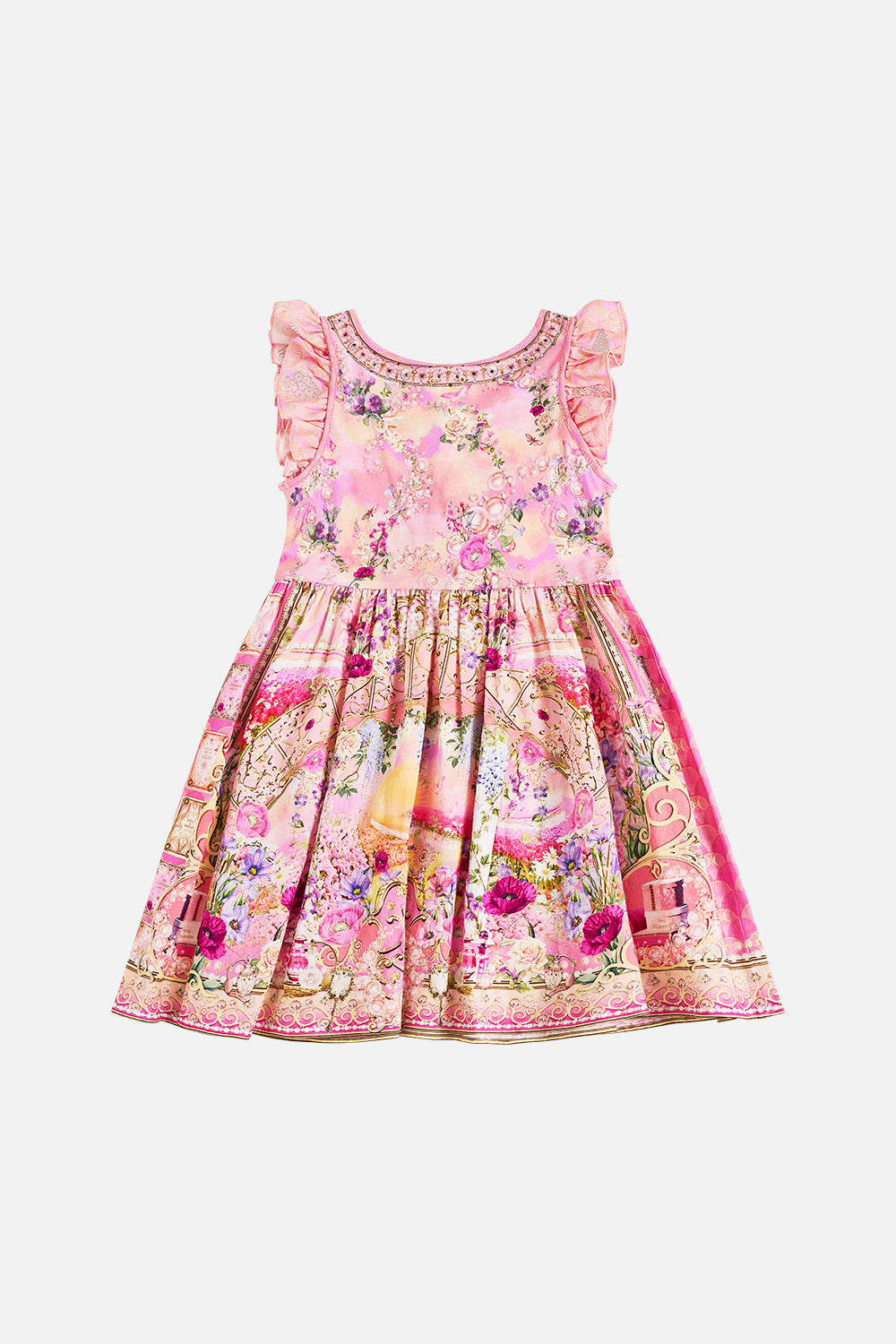 Wicked Totally Ozmopolitan Kids Jersey And Woven Mini Frill dress