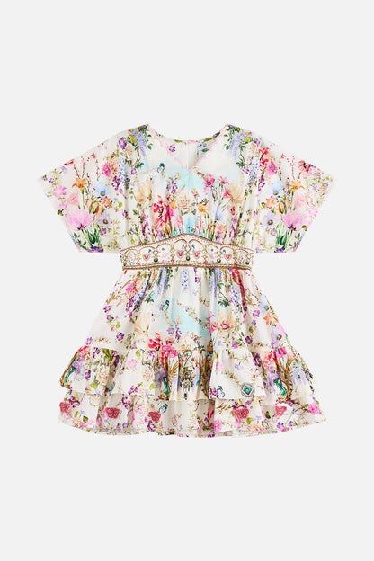 Wicked Munchkinland Kids Mini Dress With Frill Hem
