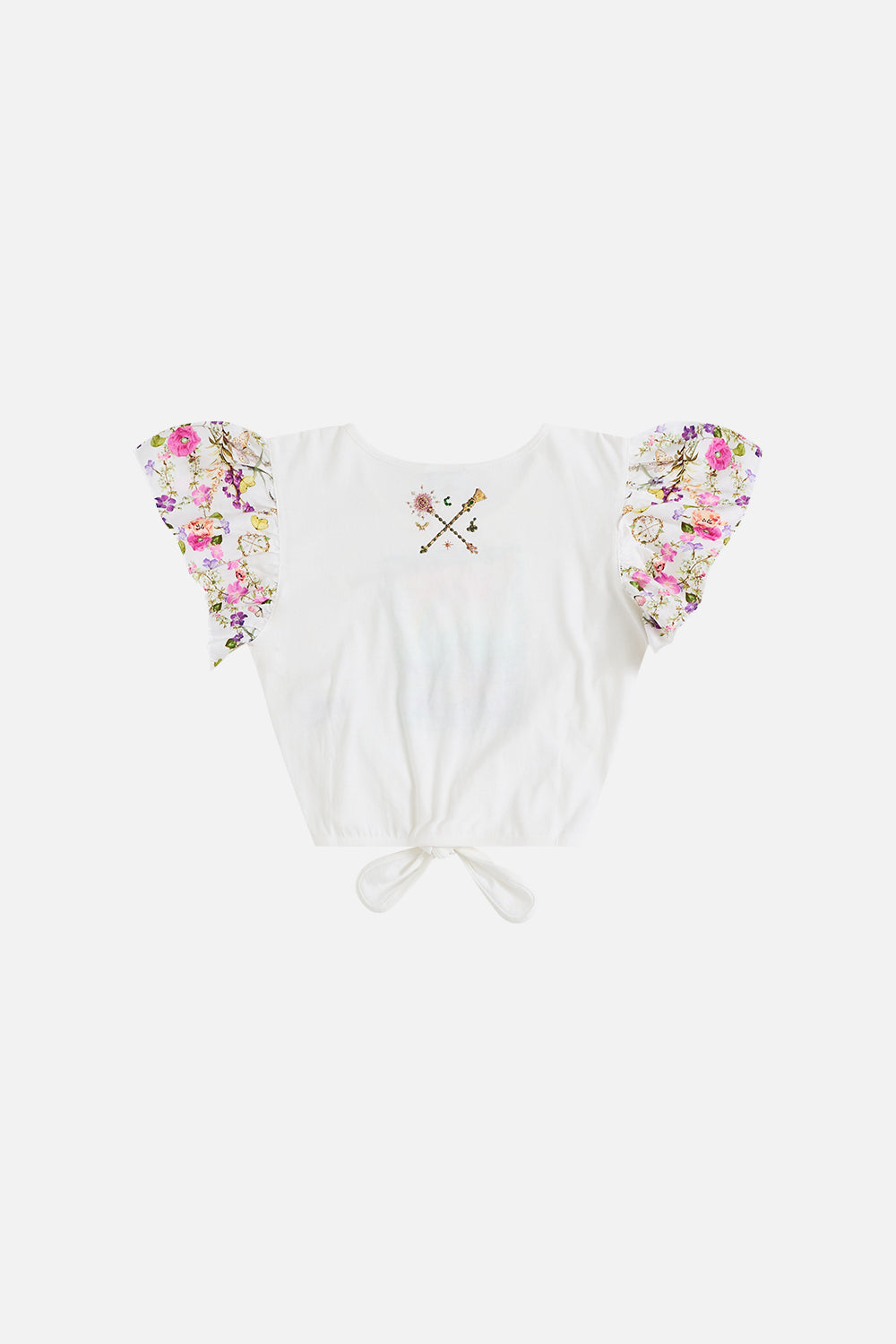 Wicked Munchkinland Kids Cropped Tee With Tie