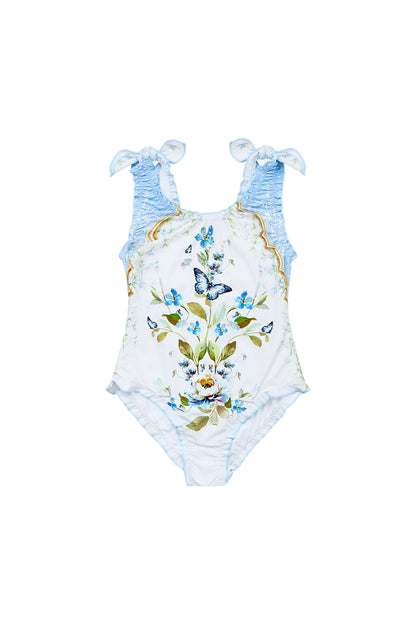 Botanical Ballads Kids Locked One Piece With Tie Shoulder
