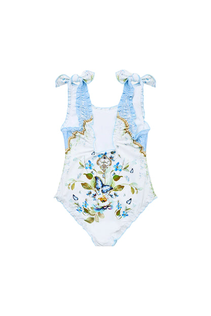 Botanical Ballads Kids Locked One Piece With Tie Shoulder