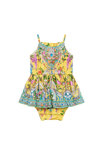 Tales Of Topkapi Palace Babies Jump Dress With Frill Neck
