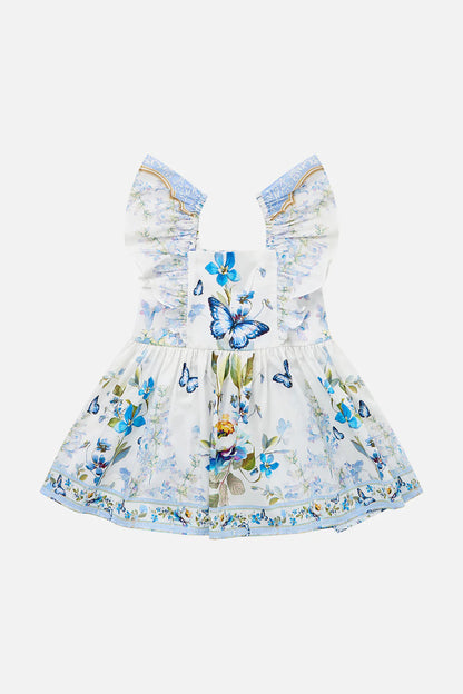 Botanical Ballads Babies Flared Dress With Frill Shoulder